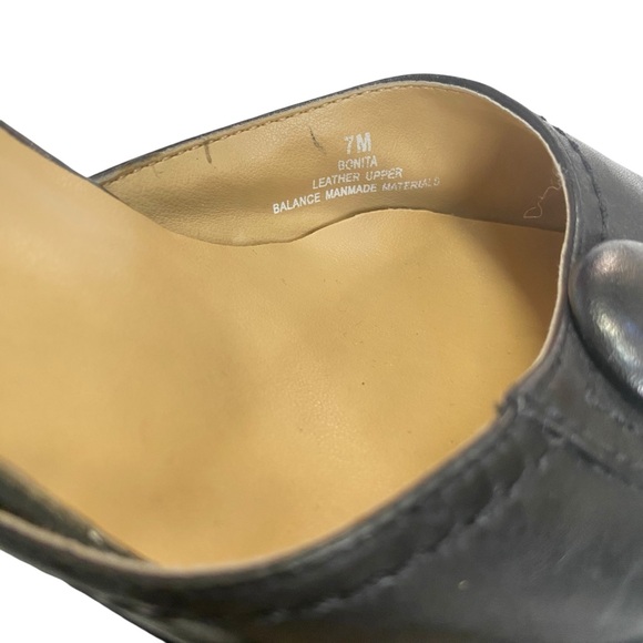 Ipanema black leather mule slide heels shoes size 7 with Insola technology - Picture 8 of 8